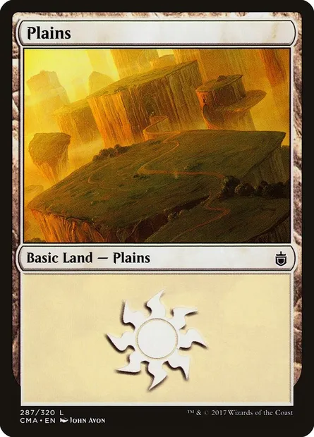 Plains, Magic card CMA 287 — Commander Anthology set