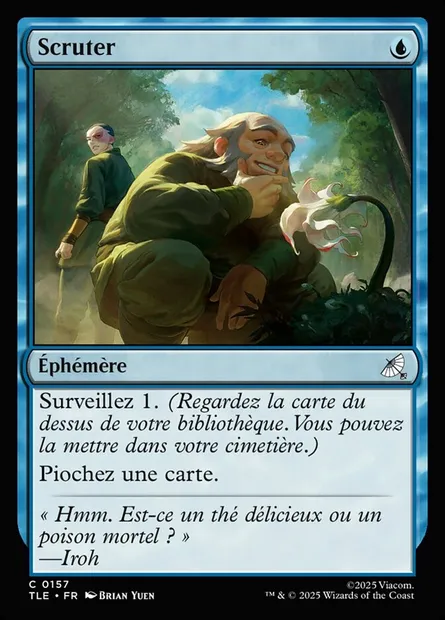 Scruter, carte Magic TLE 157 — extension Avatar: The Last Airbender Eternal