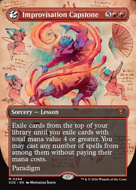 Improvisation Capstone, Magic card SOS 294 — Secrets of Strixhaven set
