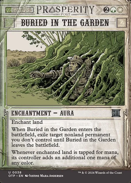 Buried in the Garden, Magic card OTP 38 — Breaking News set