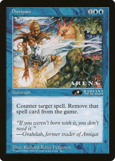 Dissipate, Magic card OLEP 81 — Oversized League Prizes set