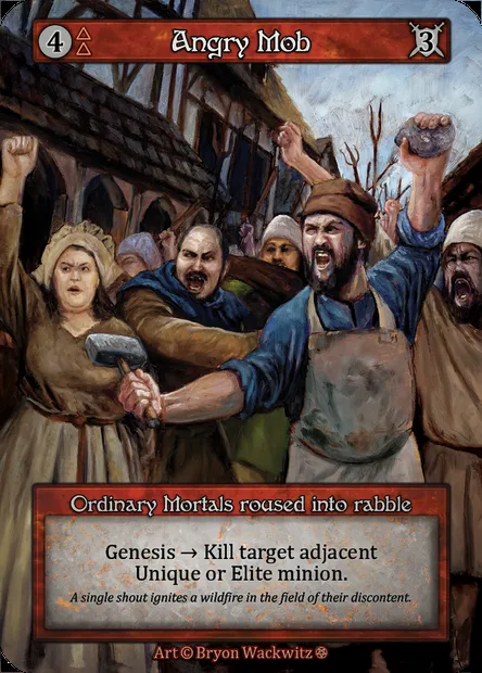 Angry Mob, carte Sorcery GOT 019 — extension Gothic