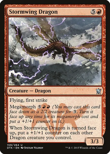 Stormwing Dragon, Magic card DTK 159 — Dragons of Tarkir set