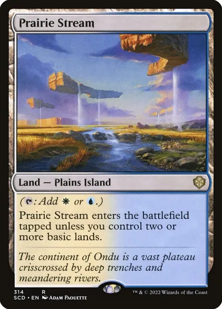 Prairie Stream, Magic card SCD 314 — Starter Commander Decks set