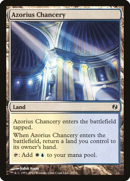Azorius Chancery, Magic card DDI 33 — Duel Decks: Venser vs. Koth set