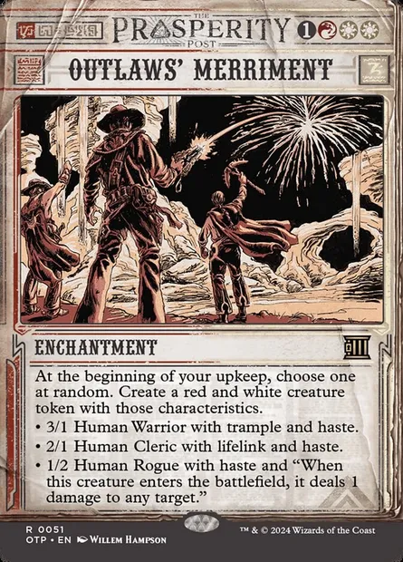 Outlaws' Merriment, Magic card OTP 51 — Breaking News set