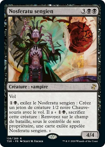 Nosferatu sengien, carte Magic TSR 136 — extension Spirale Temporelle Remastered