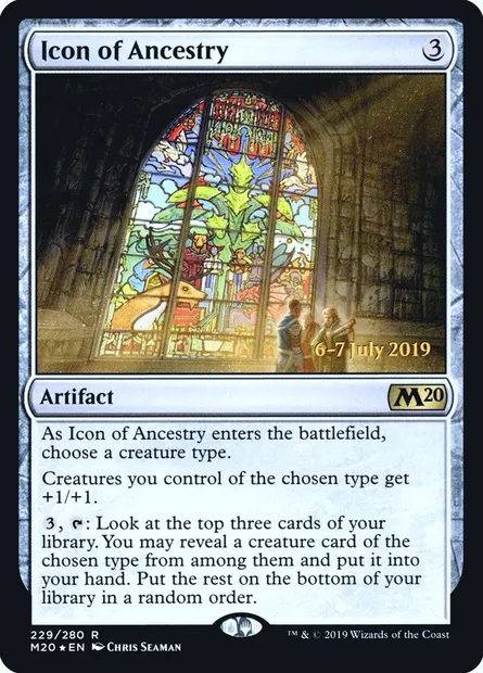 Icon of Ancestry, Magic card PM20 229s — Core Set 2020 Promos set