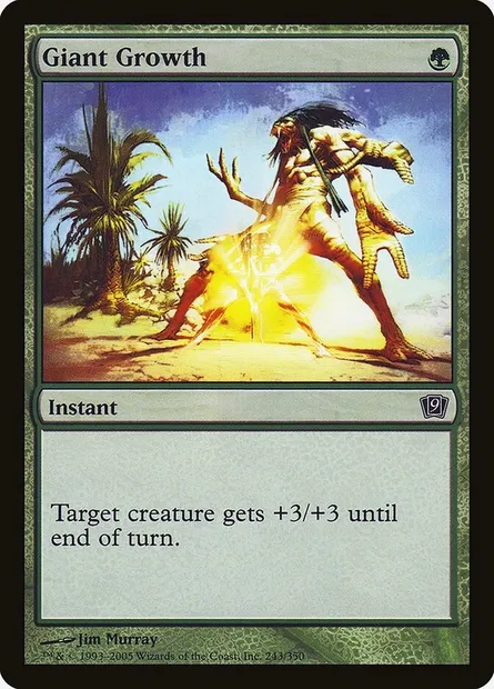Croissance gigantesque, carte Magic 9ED 243★ — extension Neuvième Edition