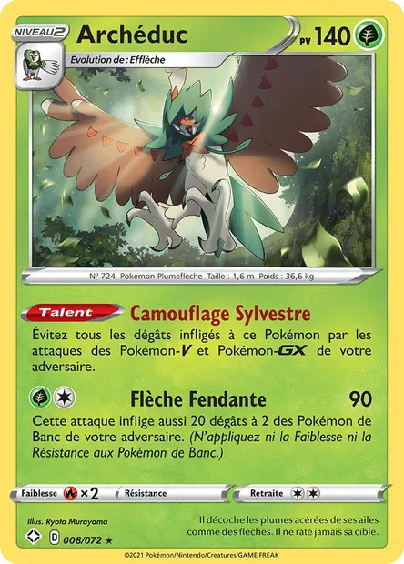 Archéduc, carte Pokémon SHF 8 — extension Destinées Radieuses