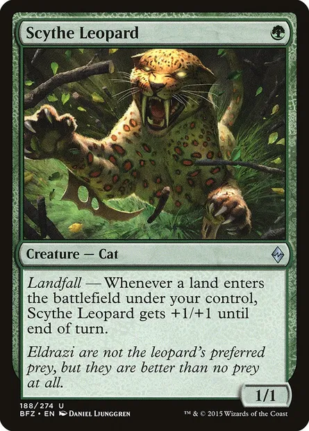 Scythe Leopard, Magic card BFZ 188 — Battle for Zendikar set