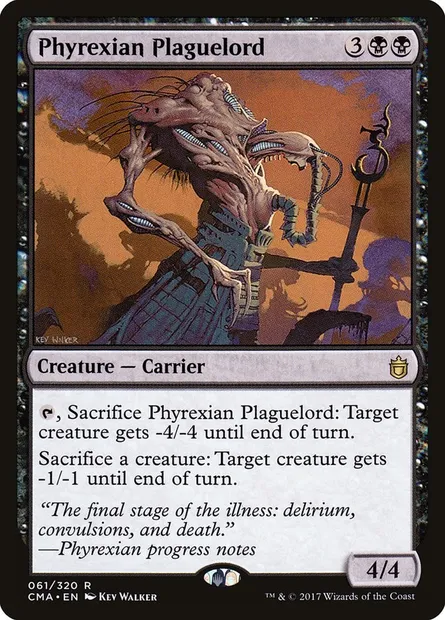 Phyrexian Plaguelord, Magic card CMA 61 — Commander Anthology set