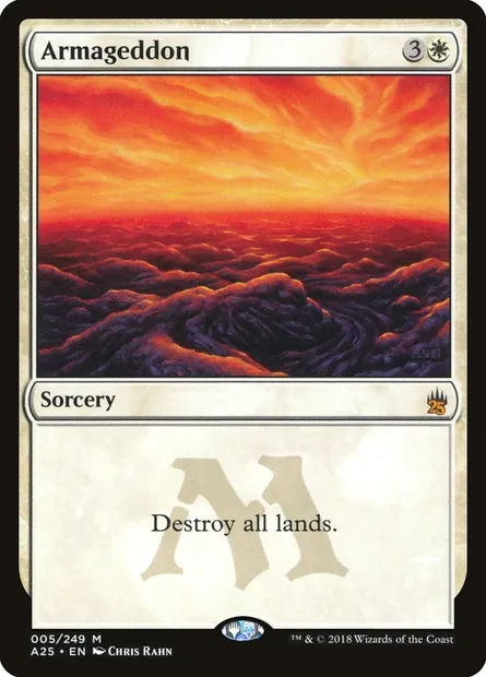 Armaguedon, carte Magic A25 5 — extension Masters 25