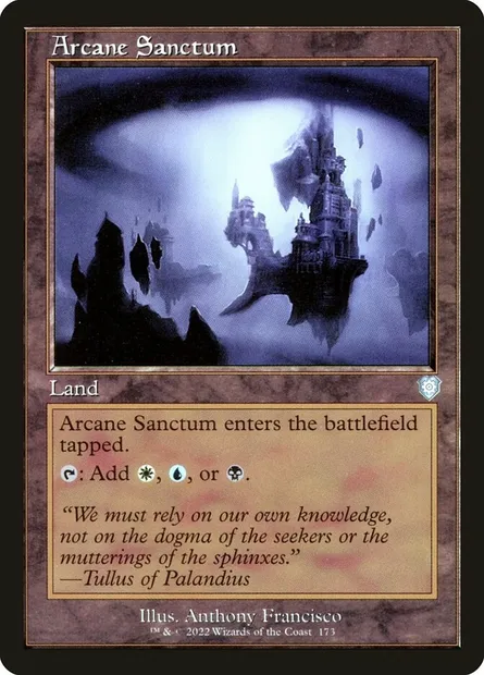 Arcane Sanctum, Magic card BRC 173 — The Brothers' War Commander set