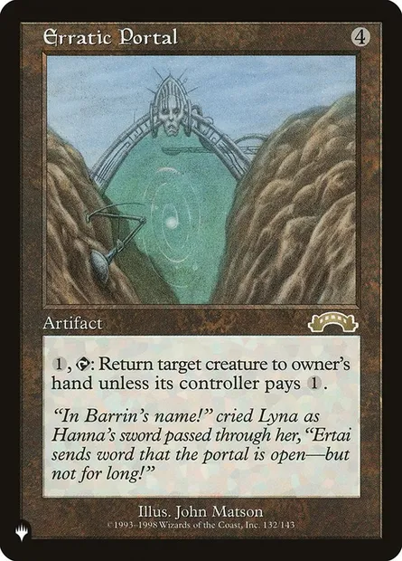 Erratic Portal, Magic card PLST EXO-132 — The List set