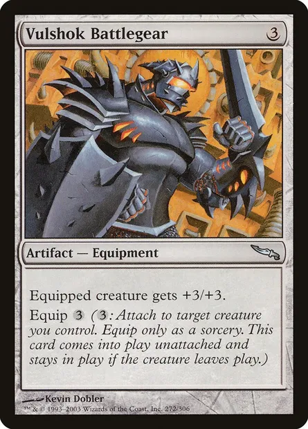 Vulshok Battlegear, Magic card MRD 272 — Mirrodin set