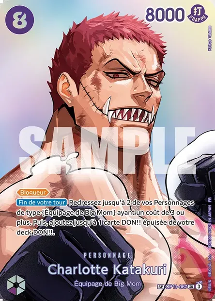 Charlotte Katakuri, carte One Piece OP11-067 — extension DES POINGS VIFS COMME L'ÉCLAIR