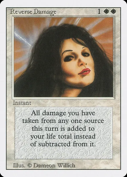 Reverse Damage, Magic card 3ED 35 — Revised Edition set
