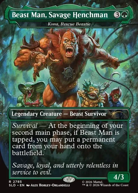 Kona, Rescue Beastie, Magic card SLD 2785 — Secret Lair Drop set