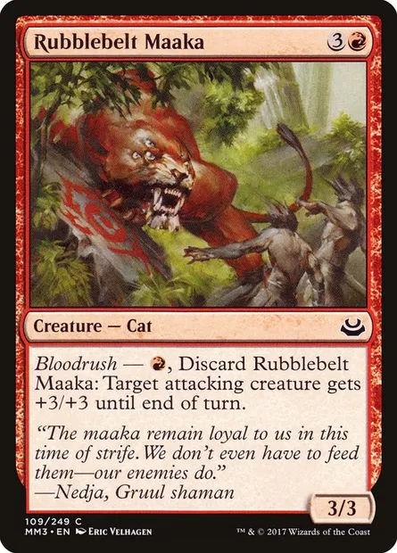 Rubblebelt Maaka, Magic card MM3 109 — Modern Masters 2017 set