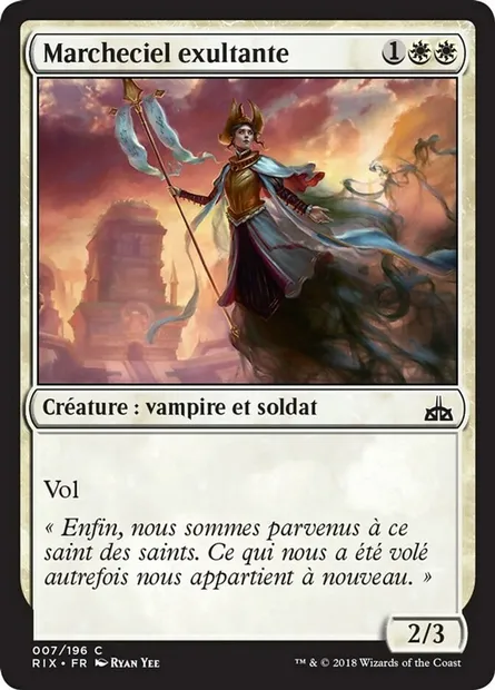 Marcheciel exultante, carte Magic RIX 7 — extension Les combattants d'Ixalan