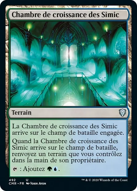 Chambre de croissance des Simic, carte Magic CMR 492 — extension Commander Legends