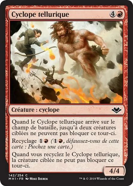 Cyclope tellurique, carte Magic MH1 142 — extension Horizons du Modern