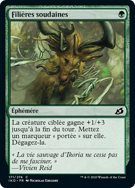 Filières soudaines, carte Magic IKO 171 — extension Ikoria: Lair of Behemoths
