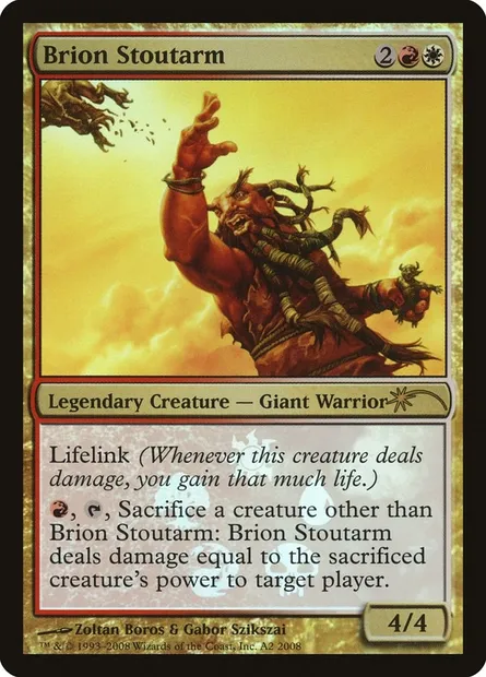 Brion Stoutarm, Magic card PLRW A2 — Lorwyn Promos set