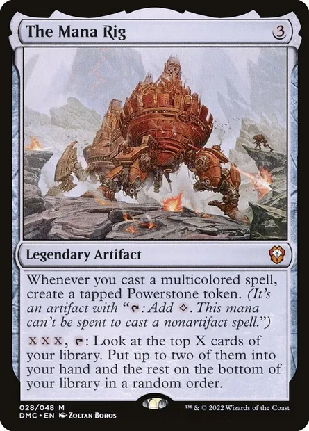 The Mana Rig, Magic card DMC 28 — Dominaria United Commander set