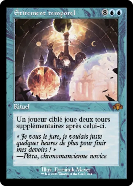 Étirement temporel, carte Magic DMR 294 — extension Dominaria Remastered