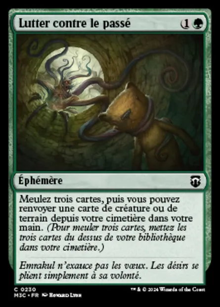 Lutter contre le passé, carte Magic M3C 230 — extension Modern Horizons 3 Commander