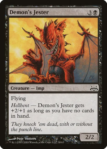 Bouffon du démon, carte Magic DDC 38 — extension Duel Decks: Divine vs. Demonic