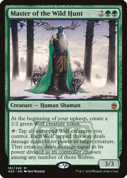 Maître de la vénerie sauvage, carte Magic A25 181 — extension Masters 25