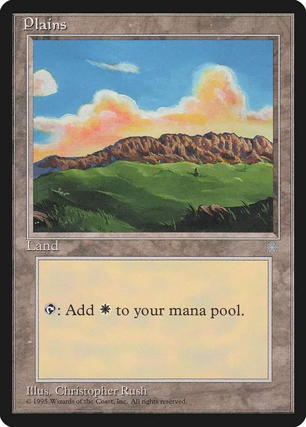 Plains, Magic card ICE 364 — Ice Age set
