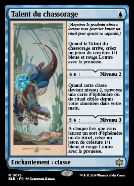 Talent du chassorage, carte Magic BLB 75 — extension Bloomburrow