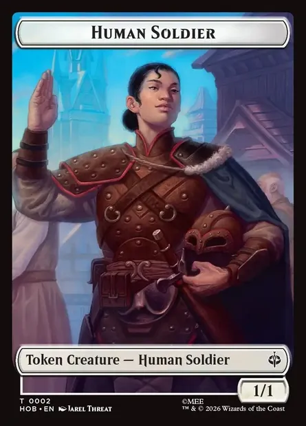 Human Soldier, carte Magic THOB 2 — extension The Hobbit Tokens