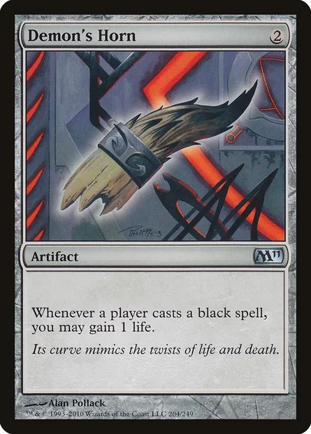 Demon's Horn, Magic card M11 204 — Magic 2011 set