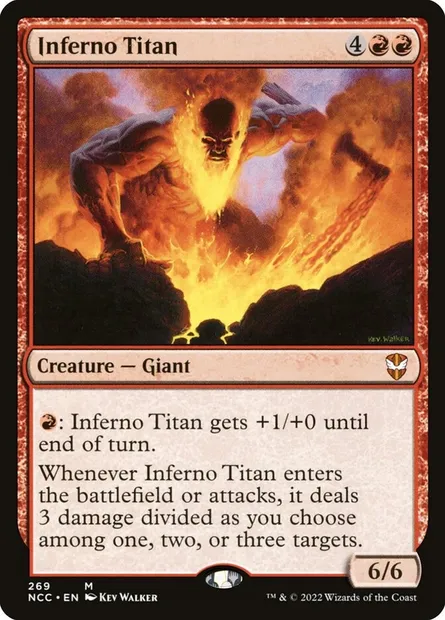 Inferno Titan, Magic card NCC 269 — New Capenna Commander set