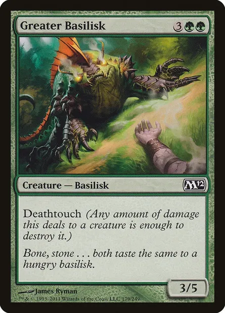 Greater Basilisk, Magic card M12 179 — Magic 2012 set