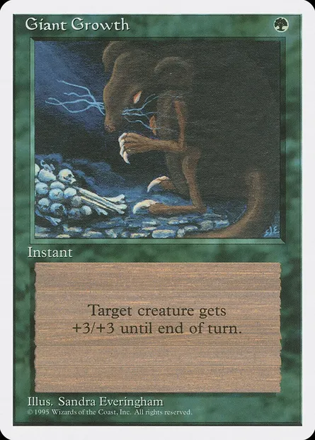 Giant Growth, Magic card 4ED 248 — Fourth Edition set