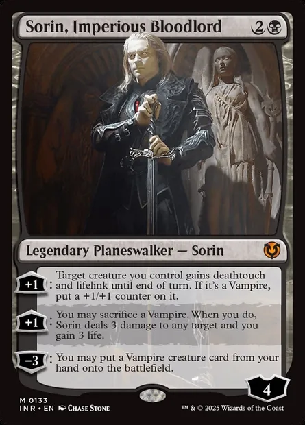 Sorin, Imperious Bloodlord, Magic card INR 133 — Innistrad Remastered set