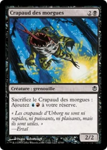 Crapaud des morgues, carte Magic DDH 47 — extension Duel Decks: Ajani vs. Nicol Bolas