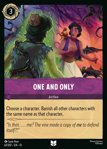One and Only, Disney Lorcana card CH13-067 — Attack of the Vine! set