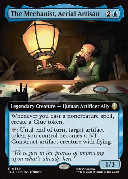 Le Mécanicien, artisan aérien, carte Magic TLA 369 — extension Avatar: The Last Airbender