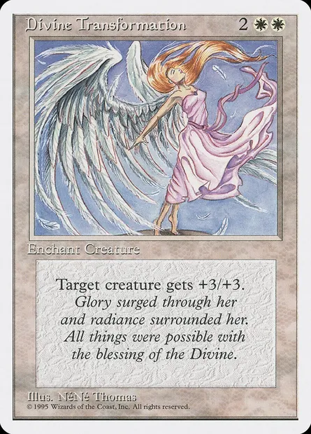 Transformation divine, carte Magic 4ED 23 — extension Quatrième Edition
