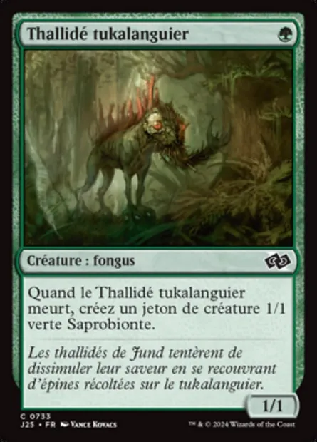 Thallidé tukalanguier, carte Magic J25 733 — extension Foundations Jumpstart