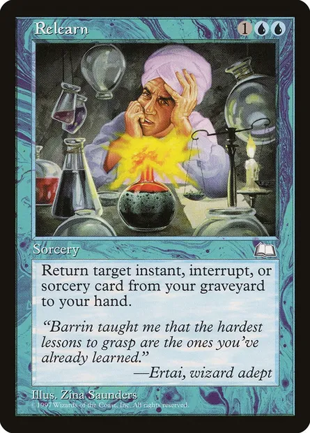 Relearn, Magic card WTH 51 — Weatherlight set