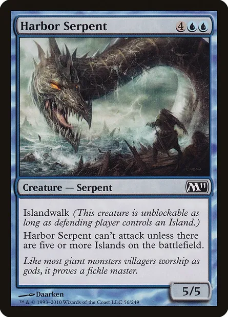 Harbor Serpent, Magic card M11 56 — Magic 2011 set