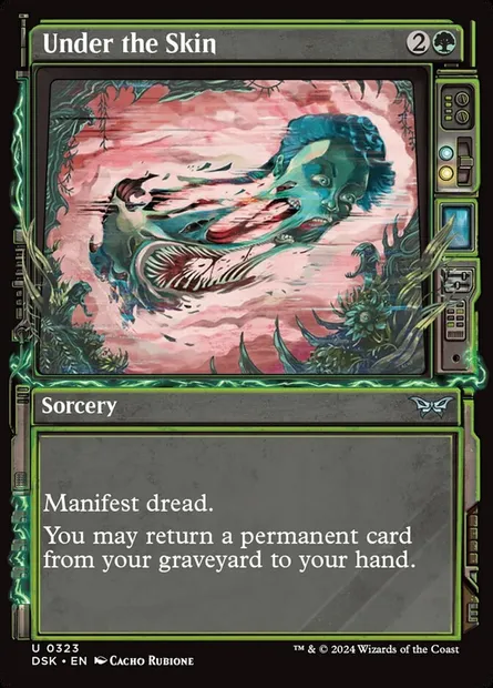 Under the Skin, Magic card DSK 323 — Duskmourn: House of Horror set